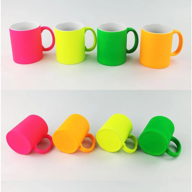 Wholesale 330ml Sublimation Blank Logo Print Ceramic Coffee Cups for Heat Transfer Printing