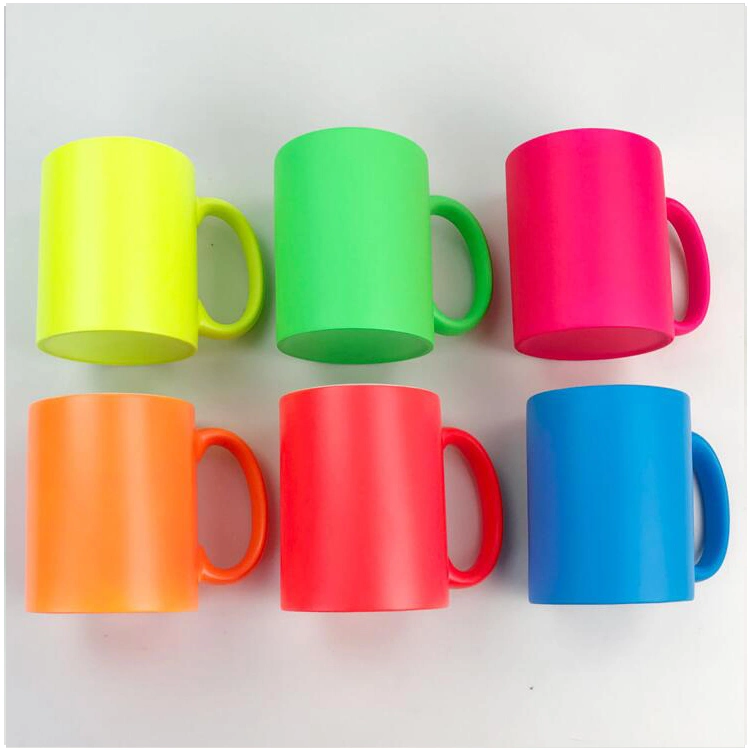 Wholesale 330ml Sublimation Blank Logo Print Ceramic Coffee Cups for Heat Transfer Printing