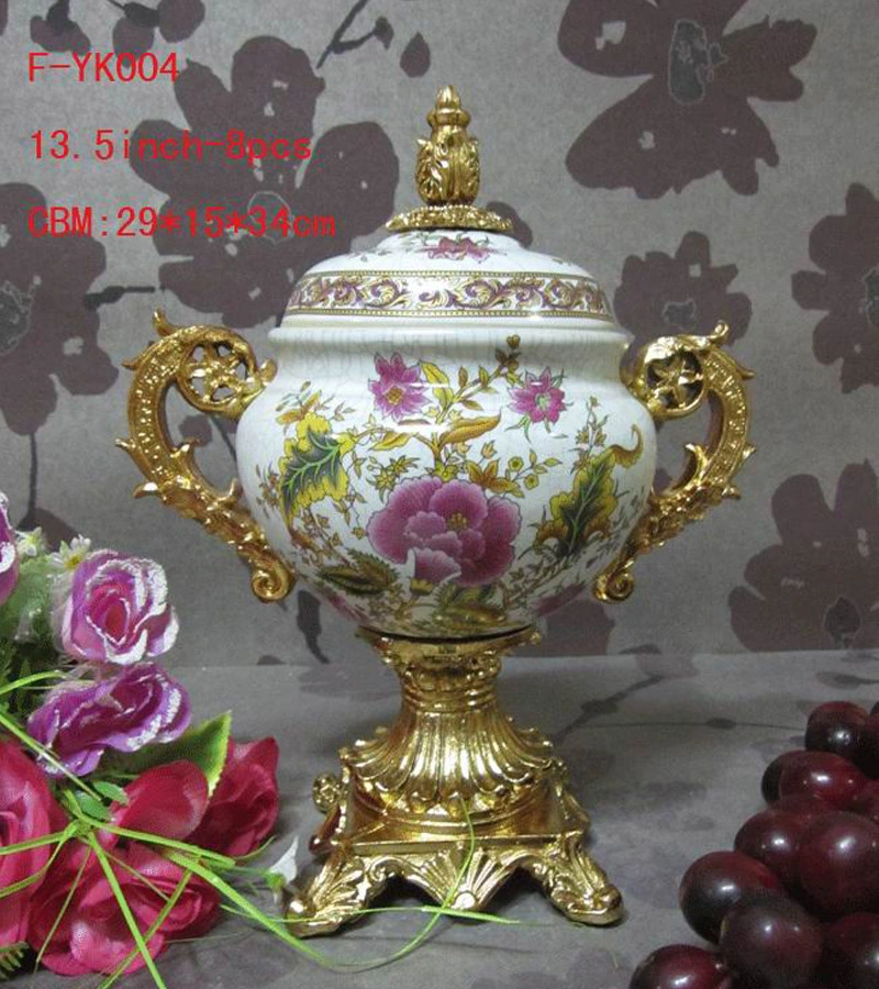 Wholesale Ceramic Cans, European Home Furnishings, Pastoral Vase Decoration Jar